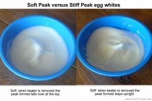 Soft Peak versus Stiff Peak egg whites