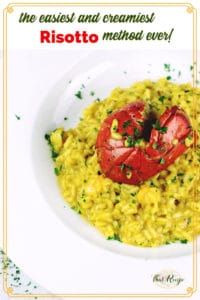 risotto on a plate