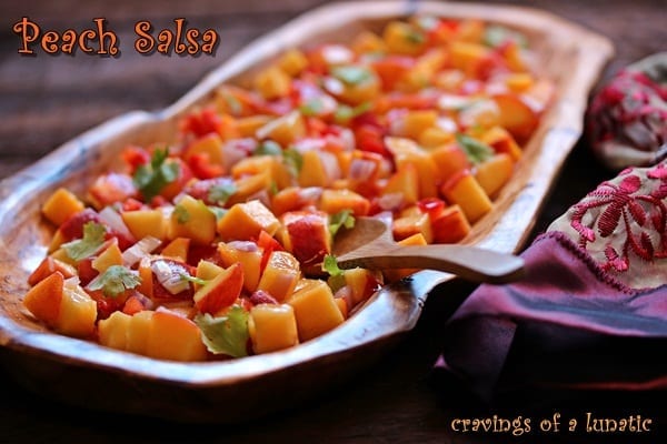 Peach Salsa from Cravings of a Lunatic
