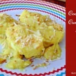 Coconut Curried Eggs on a plate