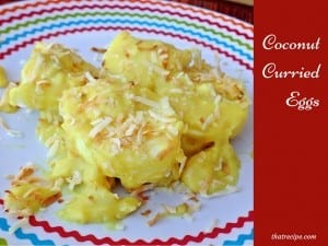 Coconut Curried Eggs