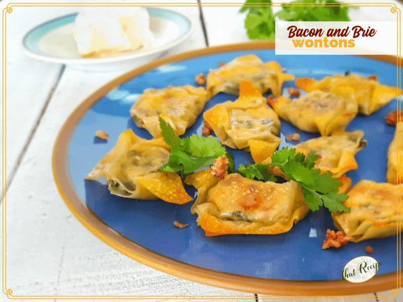 bacon and brie wontons