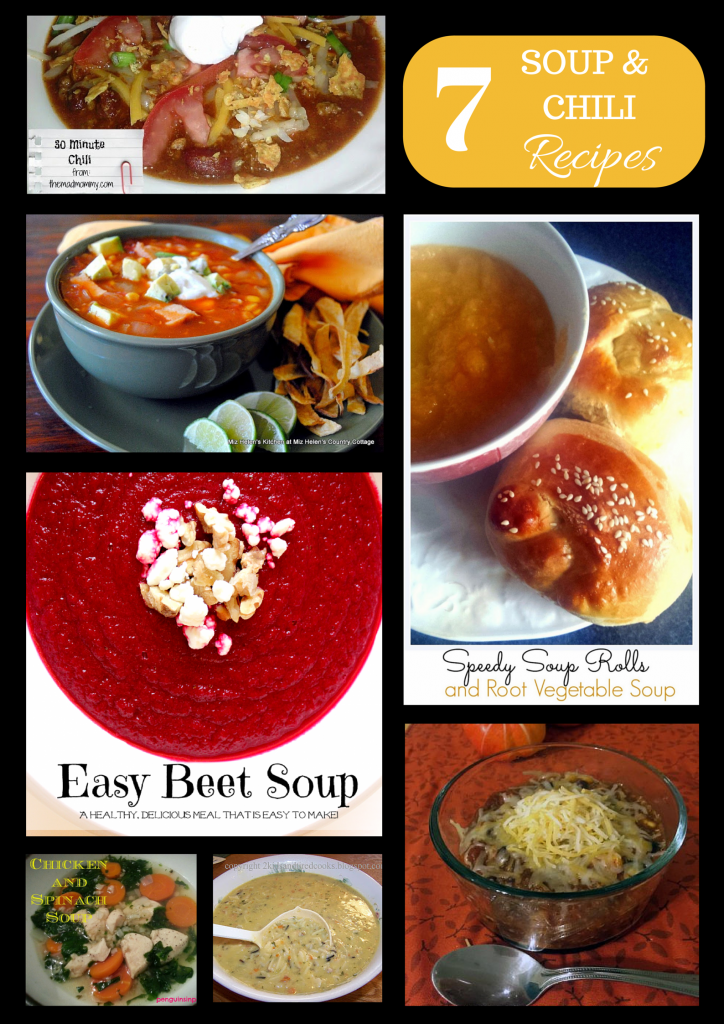 Tasty Tuesdays Link Up and 7 Soup and Chili Recipes