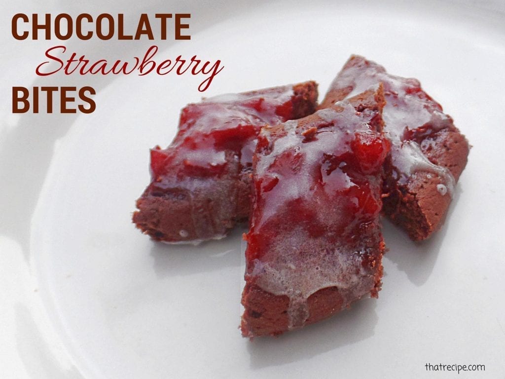 Make your Sweetheart these Chocolate Strawberry Bites