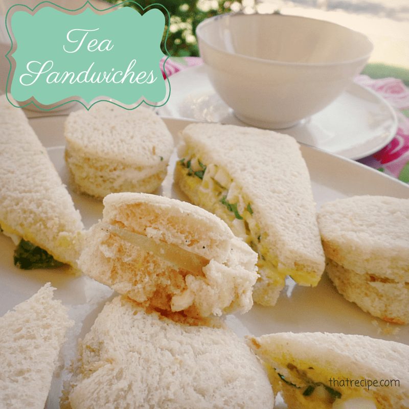Cucumber Sandwiches and Watercress Sandwiches