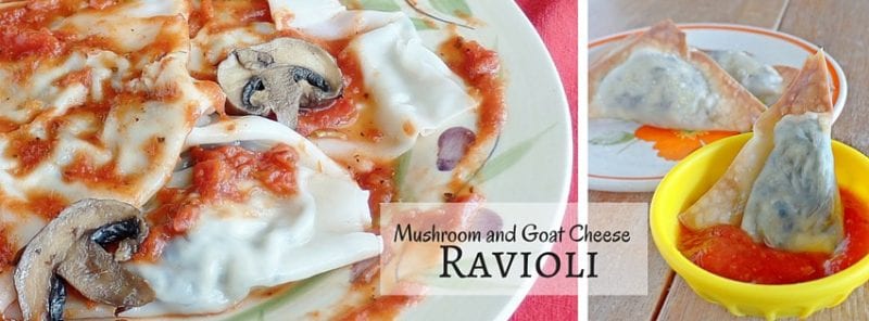 Mushroom and Goat Cheese Ravioli