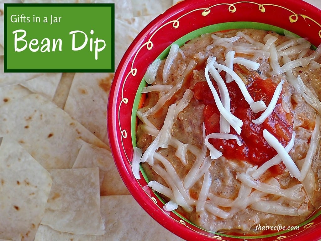 Gifts in a Jar: Bean Dip Mix - combine bean flour and spices to make a simple bean dip. Pack it in a jar to give as a gift. Gluten Free, plus Dairy Free options