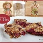 Cranberry Oat Cookie Bars - crispy oatmeal cookie with a tangy sweet layer of cranberry sauce.