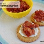 Caramelized Sweet Onion Spread - A spread or dip of sweet onions, thyme and a little fruit. Easy and healthy.
