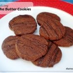 Mocha Butter Cookies - rich and crisp chocolate and coffee flavored cookies.