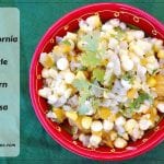 California Style Corn Salsa - Just a few simple ingredients mixed together, then chill and serve as a salsa or side dish. Corn, artichoke hearts, red peppers