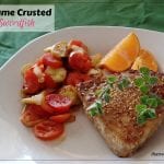 Sesame Crusted Swordfish - simple and delicious preparation for swordfish or other fish such as salmon or tuna. healthy eating, healthy fats, seafood