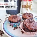 Gifts in a Jar: Mocha Cupcakes. Homemade chocolate cake mix recipe made with coffee make delicious moist mocha cake.