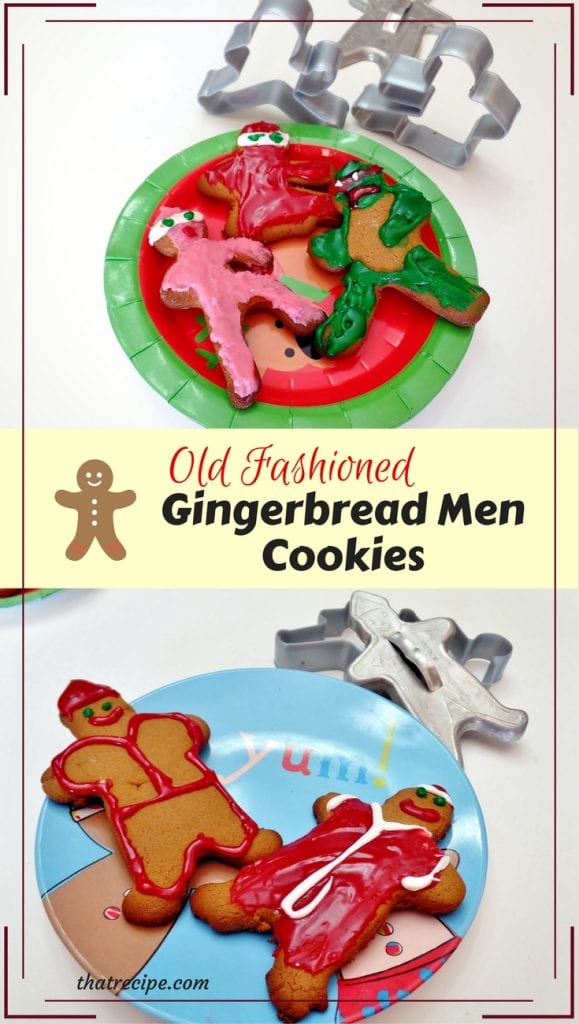 Gingerbread Men Cookies: Easy recipe for traditional gingerbread men cookies. Christmas cookies.