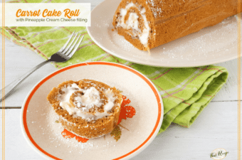 Treat Your Family to this Easy Carrot Cake Roll with Pineapple Cream Cheese Filling