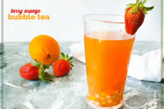Make Your Own Boba: Honeyed Berry Orange Bubble Tea