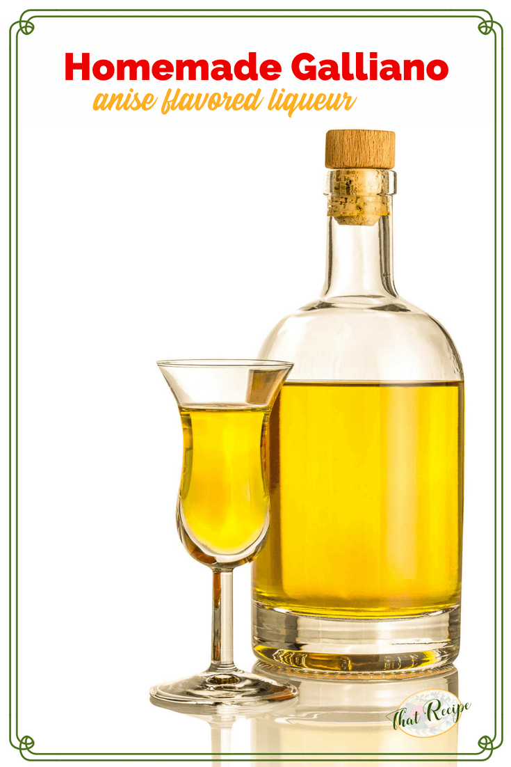Homemade Galliano is a delightful anise flavored liqueur. #homemadeliqueurs #homemadegifts #cordialrecipes