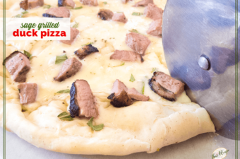 Grill Up Something Special: Sage Marinated Grilled Duck Pizza #CookoutWeek