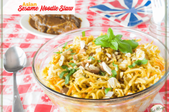 Serve this Asian Sesame Noodle Slaw at Your Next Barbecue #TastyTuesdays