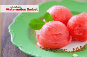 Cool Off this Summer with Homemade Watermelon Sorbet