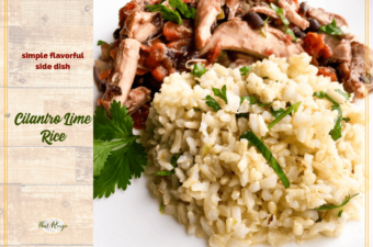 Cilantro Lime Rice: Simple Side Dish to Wake Up Dinner #TastyTuesdays