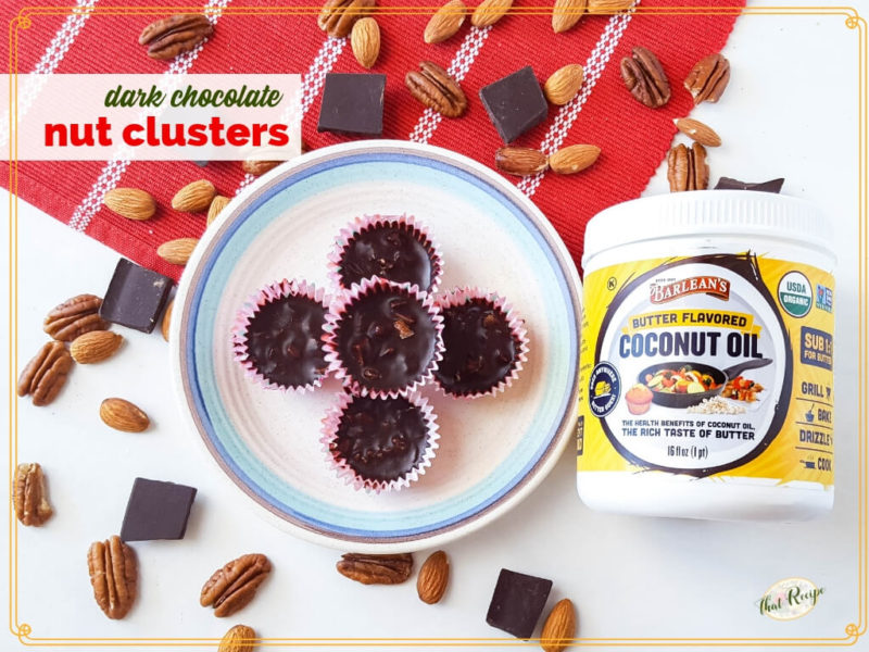 Healthy Dark Chocolate Nut Clusters are Quick and Easy