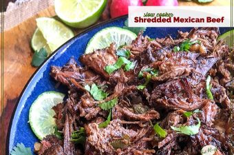 plate of shredded Mexican beef