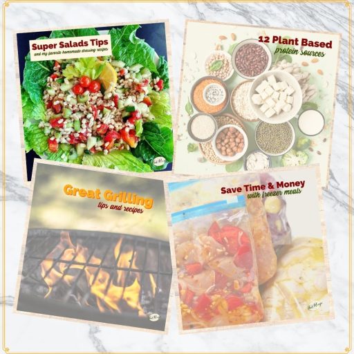 collage of recipe guides