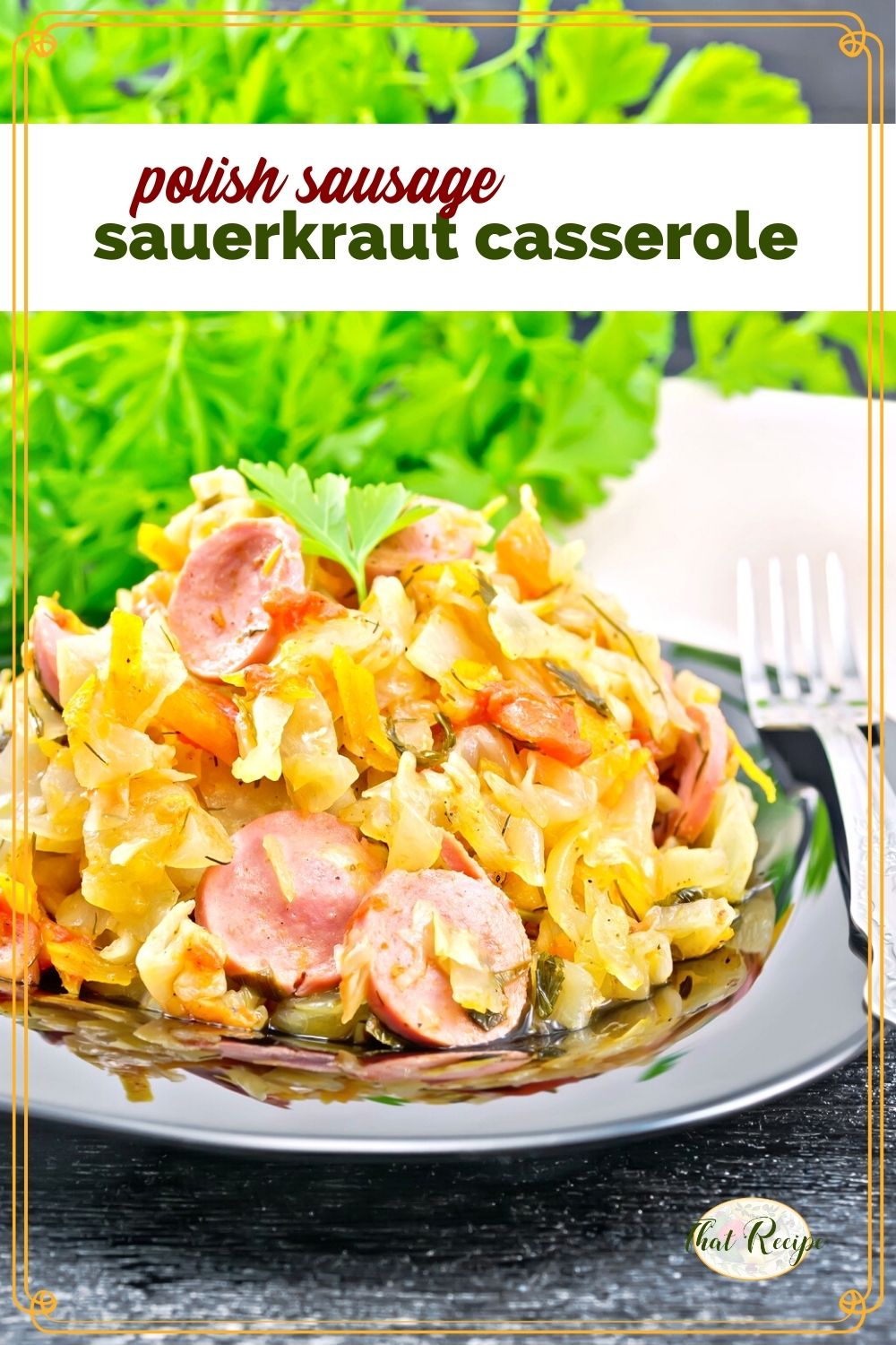 Slow Cooker Polish Sausage Sauerkraut Casserole 