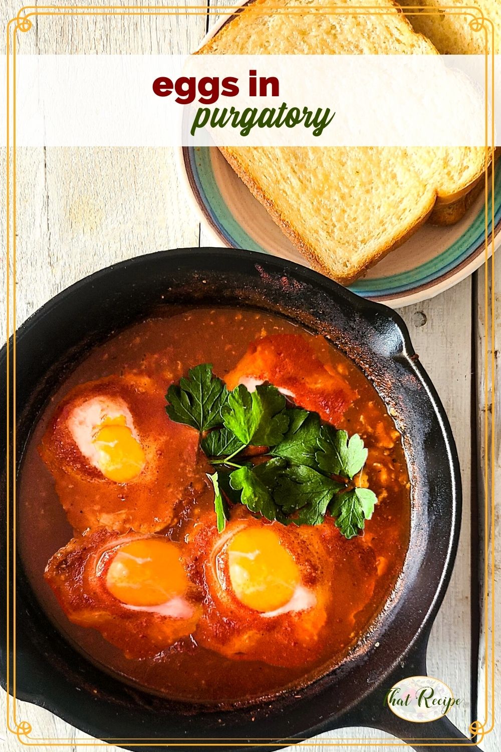 Eggs in Purgatory with Canned Tomatoes Easy Frugal Meal