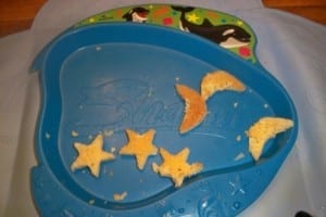 Star and Moon shaped pancakes