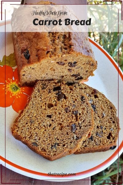 Carrot Bread - A lighter and healthier version of Mimi's Café Carrot Bread made with whole grains and less fat and sugar.