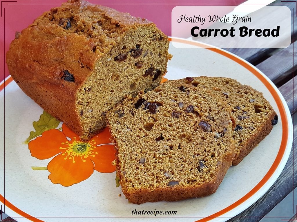 Carrot Bread - A lighter and healthier version of Mimi's Café Carrot Bread made with whole grains and less fat and sugar.