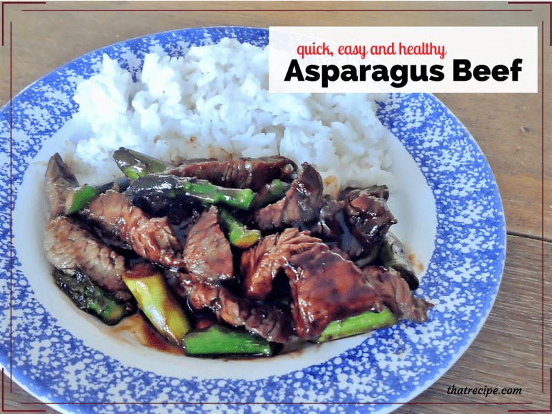 asparagus beef stir fry and rice