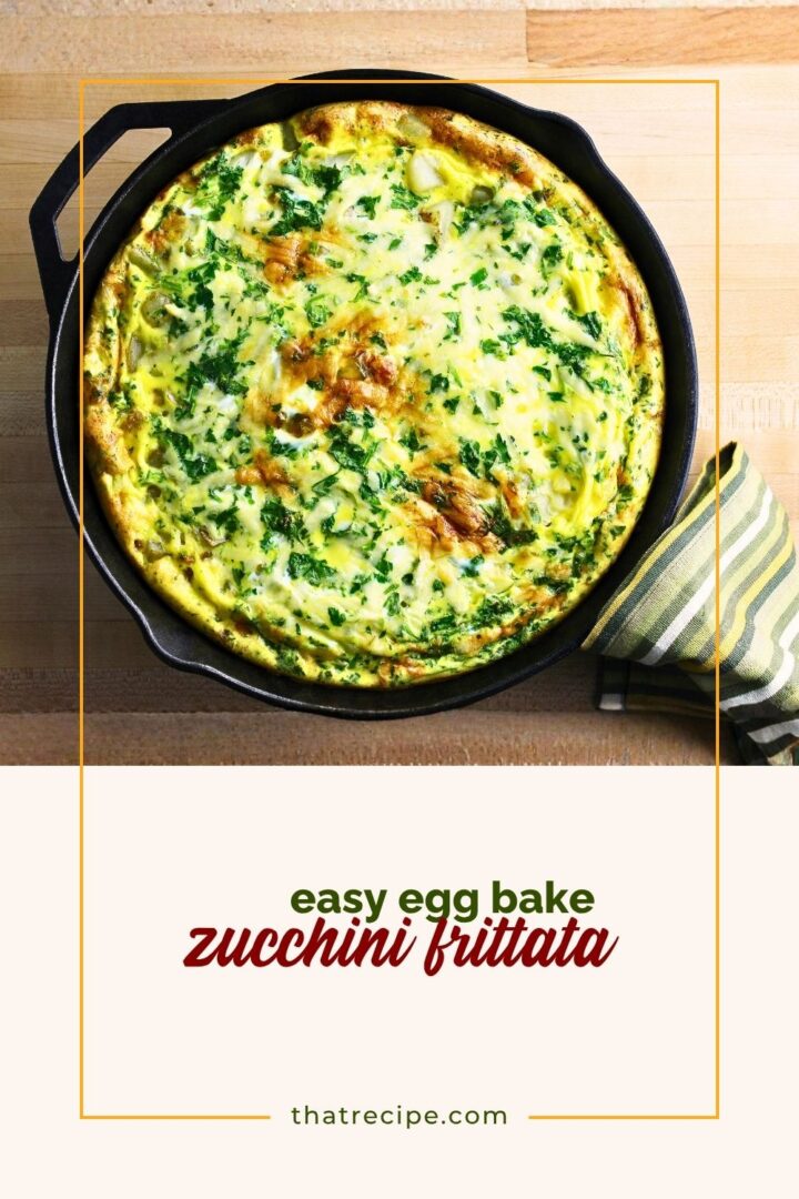 top down view of vegetable frittata