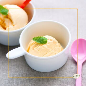 scoop of country vanilla ice cream