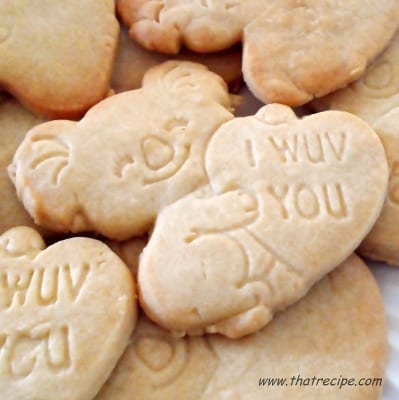 close up of cut out sugar cookies