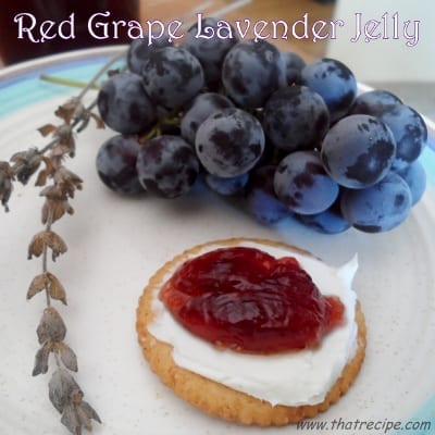 Red Grape Lavender Jelly - thatrecipe.com