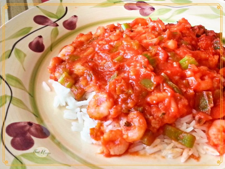 shrimp creole on rice