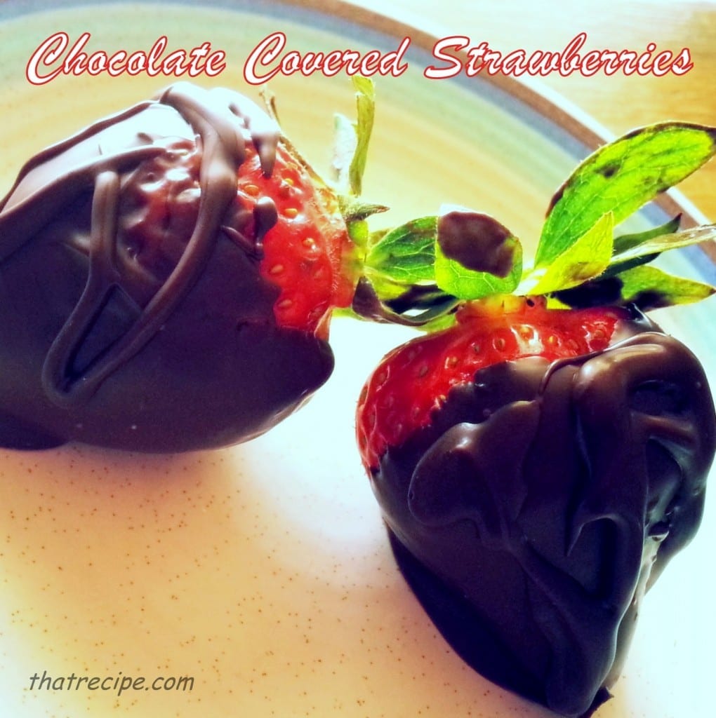 chocolate covered strawberries - thatrecipe.com