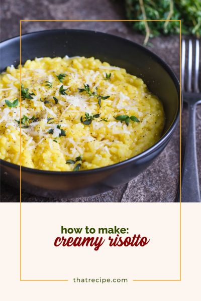 Creamy Risotto with Less Stirring