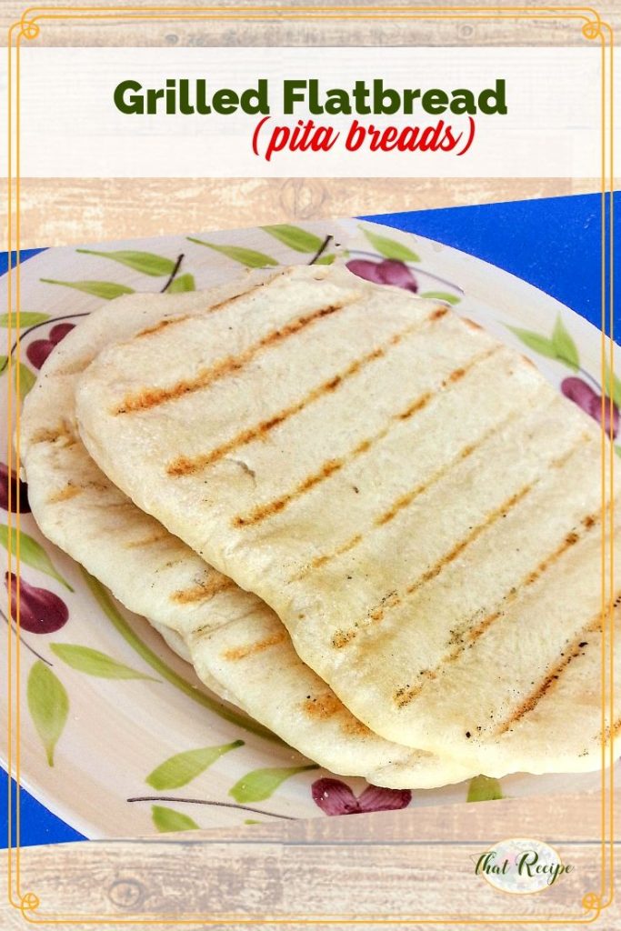 grilled flatbreads on a plate