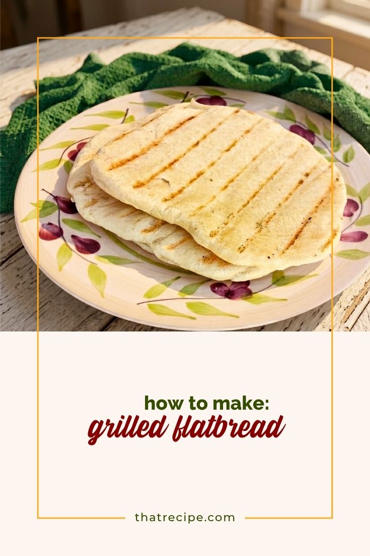 grilled flatbreads on a plate
