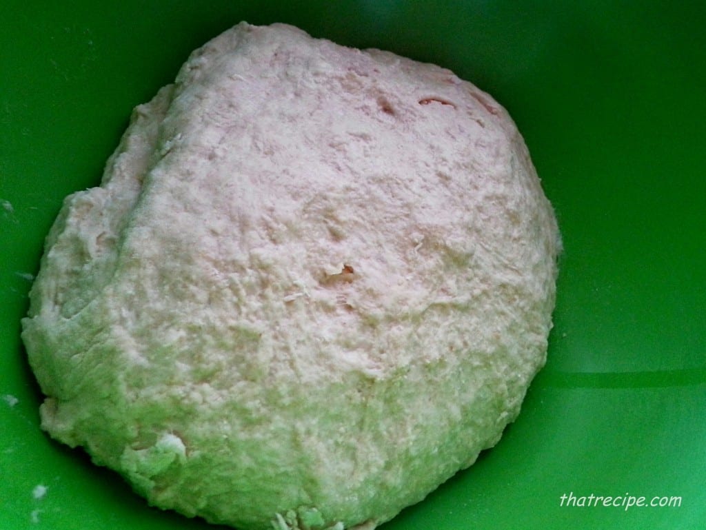 Sourdough bread before rising