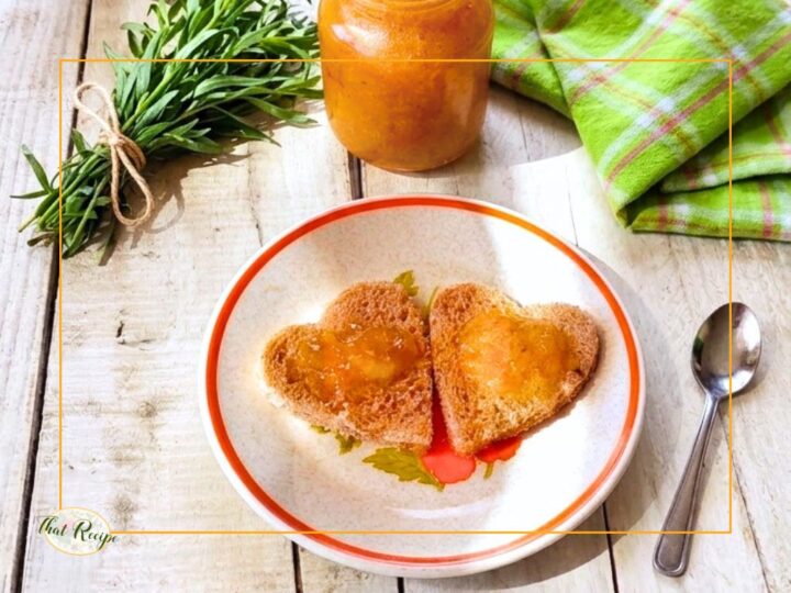 melon jam on toast