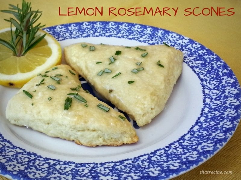 Pioneer Woman's Lemon Rosemary Scones