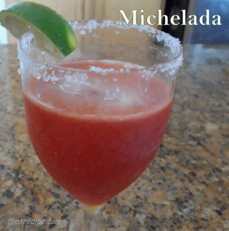 Michelada - beer and tomato juice