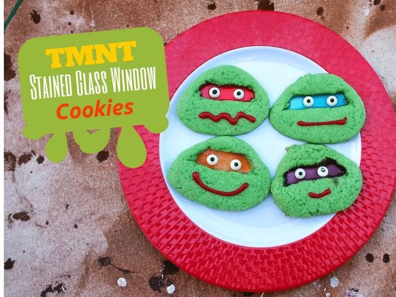 Teenage Mutant Ninja Turtles Stained Glass Cookies