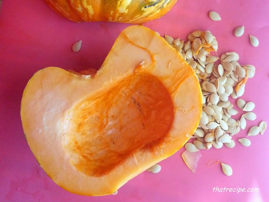 halved Carnival Squash