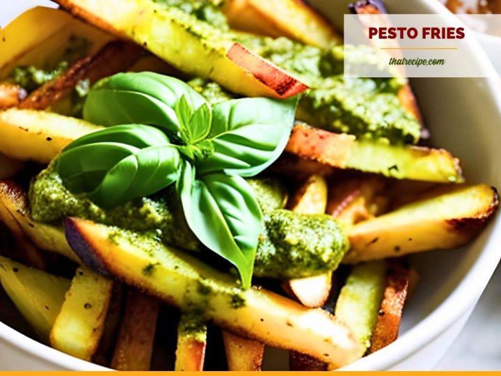 bowl of pesto fries